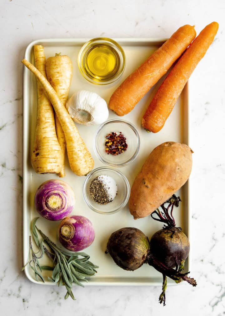 Roasted Root Vegetables - Striped Spatula